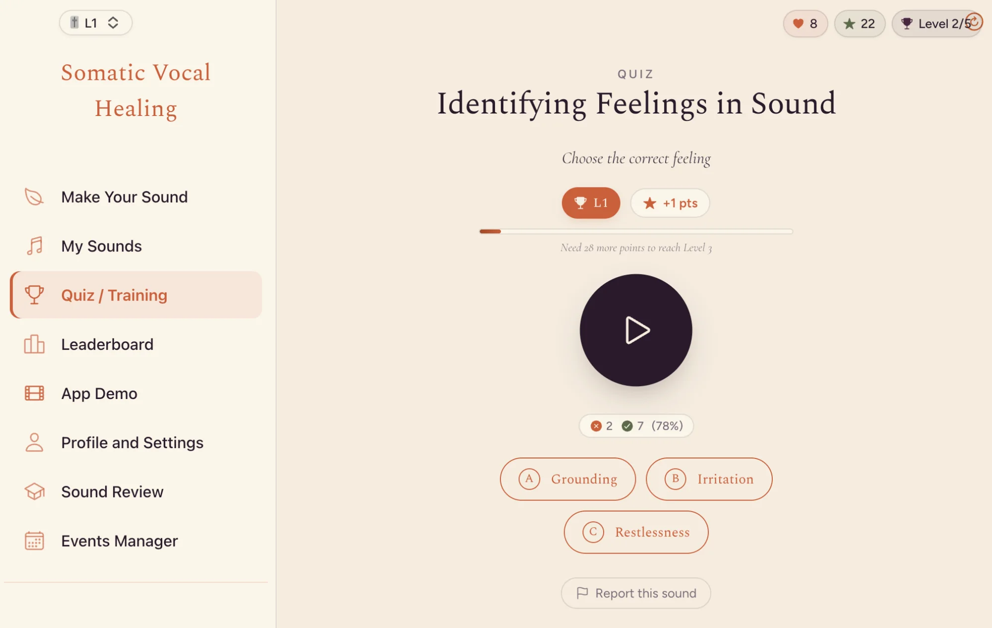 The ear-training quiz: identifying feelings in sound